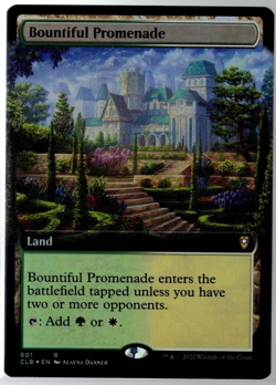 Bountiful Promenade 601 Extended Art Rare Foil Baldur's Gate Magic TCG NM - Image 1