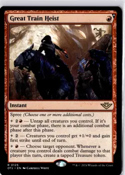 Great Train Heist Outlaws of Thunder Junction Regular NM R 0125 - Image 1