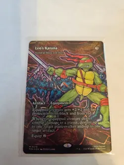 Leo's Katana Borderless FOIL MTG PZA Nm/M - Image 1
