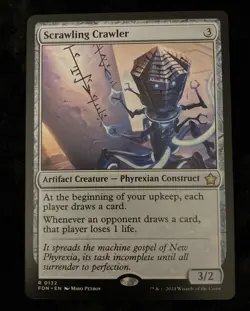MTG Magic the Gathering: Foundations: Scrawling Crawler #0132 Rare - NM - Image 1