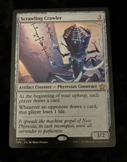 MTG Magic the Gathering: Foundations: Scrawling Crawler #0132 Rare - NM - Image 2