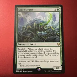 MTG Magic the Gathering Scute Swarm Zendikar Near Mint Regular - Image 1