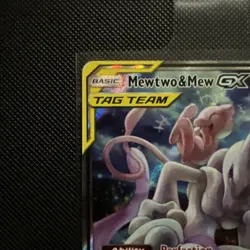 Pokemon Mewtwo and Mew GX TCG Sun & Moon Holo Promo Card #SM191 - Image 2