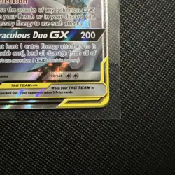 Pokemon Mewtwo and Mew GX TCG Sun & Moon Holo Promo Card #SM191 - Image 4