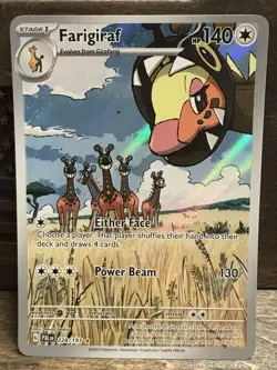 Pokemon TCG - Farigiraf - Paldea Evolved 228/193 llustration Rare Holo Full Art - Image 1