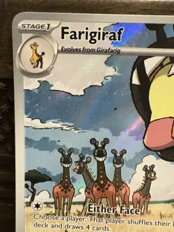 Pokemon TCG - Farigiraf - Paldea Evolved 228/193 llustration Rare Holo Full Art - Image 2