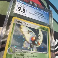 2004 Pokemon Butterfree Holo EX Fire Red & Leaf Green 2/112 CGC Gem Mint 9.5/10 - Image 3