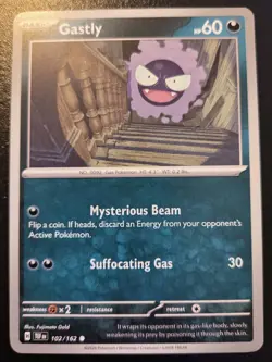 Gastly 102/162 Common Scarlet & Violet: Temporal Forces Pokemon TCG - Image 1