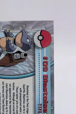 2000 Topps Chrome Pokemon: Blastoise #09 - NM-L/P - Image 4