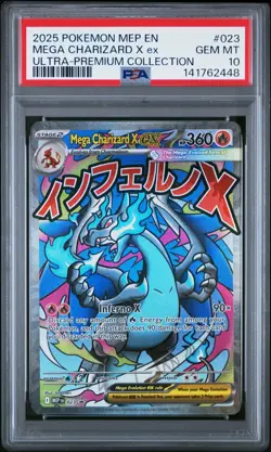 PSA 10 MEGA CHARIZARD X EX 23 POKEMON TCG BLACK STAR PROMO CHARIZARD UPC - Image 1
