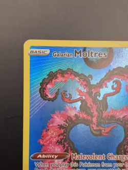Pokemon TCG - Galarian Moltres - SWSH284 - Black Star Promo Crown Zenith - Image 3