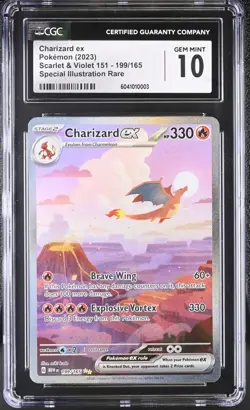 2023 POKEMON 151 #199 CHARIZARD CGC 10 GEM MINT - Image 1
