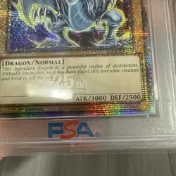 Blue Eyes White Dragon RA04-EN108 8th tcg artwork QCR Yugioh PSA 10 - Image 4
