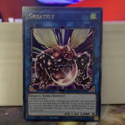 1ST EDITION GREATFLY 1996 FLOD-EN052 YUGIOH CARD (LP/MP) - Image 1