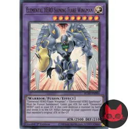 Yugioh Elemental HERO Shining Flare Wingman BLAR-EN054 Ultra Rare 1st Ed NM - Image 1