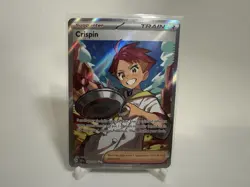 Pokemon Trainer Crispin TCG Full Art Holo Ultra Rare Card 164/142 - Image 1