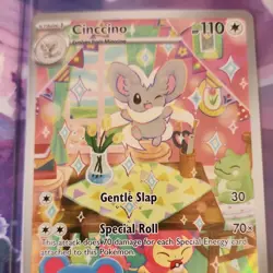 Minccino & Cinccino Holo Pokemon TCG Cards 182/162 183/162 2024 Lot - Image 1