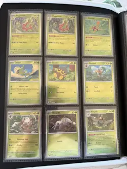 Pokemon Mega Evolution Base Master Set ALL REVERSE C/U/R/EX 132 Cards W/ Binder - Image 2