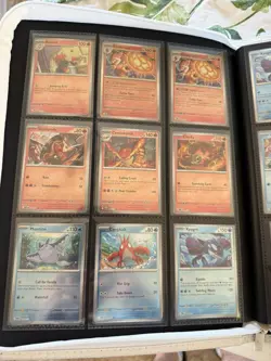 Pokemon Mega Evolution Base Master Set ALL REVERSE C/U/R/EX 132 Cards W/ Binder - Image 4