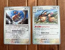 Pokemon 151 - Doduo 084/165 Dodrio 085/165 - Reverse Holo - NM - 2 Card Set - Image 1
