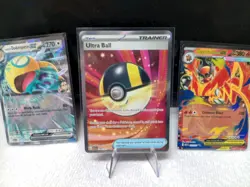 Ultra Ball 264/217 Ascended Heroes Full Art Trainer Holo Pokemon Card Embroar Ex - Image 1