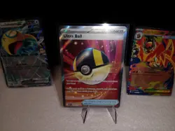 Ultra Ball 264/217 Ascended Heroes Full Art Trainer Holo Pokemon Card Embroar Ex - Image 4