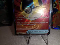 Ultra Ball 264/217 Ascended Heroes Full Art Trainer Holo Pokemon Card Embroar Ex - Image 5