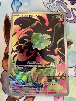 2025 Pokemon TCG Bulbasaur 133/132 Mega Evolution Holo Stamped Promo Card!! - Image 1