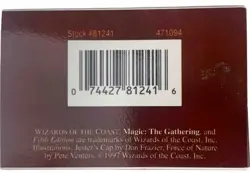 Vintage Jester's Cap Force of Nature Fifth Ed Ultra Pro Deck Box 1997 MTG Magic - Image 3