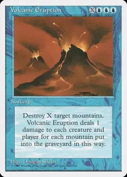 Volcanic Eruption 1x MtG 4th Edition SP/NM - Image 1