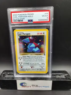 2000 POKEMON PROMO COOL PORYGON HOLO BLACK STAR 15 PSA 4 VINTAGE - Image 1