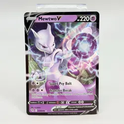 Mewtwo V 030/078 Ultra Rare Pokemon Sword & Shield Pokemon GO Card NM - Image 1