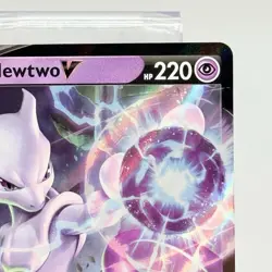 Mewtwo V 030/078 Ultra Rare Pokemon Sword & Shield Pokemon GO Card NM - Image 3