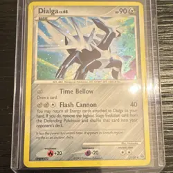 Pokemon TCG Dialga Diamond & Pearl 1/130 Holo Rare 90HP Basic Card - Image 1