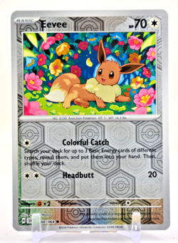 Pokemon TCG Shrouded Fable Eevee 050/064 Common Reverse Holo - Image 1