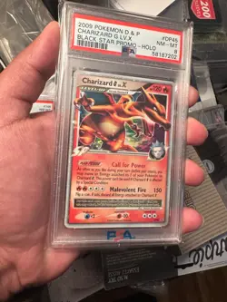 2009 POKEMON DIAMOND & PEARL BLACK STAR PROMO HOLO #DP45 CHARIZARD G LV.X PSA 8 - Image 5