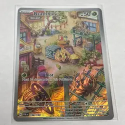 Pokemon TCG Bramblin Holo Card Paldea Evolved 198/193 NM Condition - Image 1