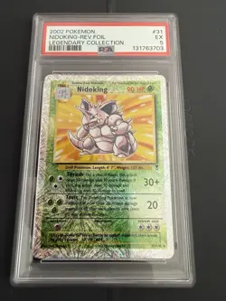 Pokemon TCG Nidoking Card 31/110 Legendary Collection Regular Card PSA 5 - Image 1