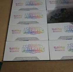 Pokemon TCG Prismatic Evolutions Case of 10x Sealed Elite Trainer Boxes - Image 3