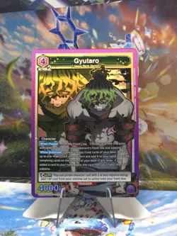 Union Arena Demon Slayer Kimetsu no Yaiba - Gyutaro SR (UE05BT/KMY-1-056) - Image 1