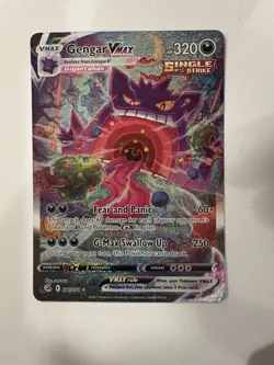 Pokemon Gengar VMAX Alternate Art Secret Holo Card 271/264 Swsh08: Fusion Strike - Image 1