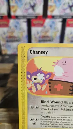 Pokemon TCG Chansey Card 72/165 2002 Expedition Base Set Uncommon Card - Image 2