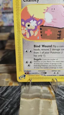 Pokemon TCG Chansey Card 72/165 2002 Expedition Base Set Uncommon Card - Image 4