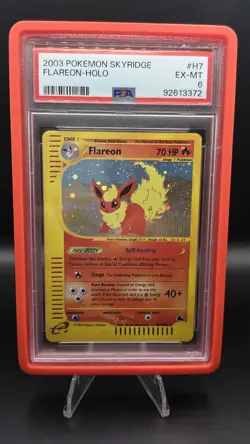 Flareon H7/H32 — PSA 6 (EXC–MINT) — Skridge Holo Rare — Vintage Pokemon Card - Image 1