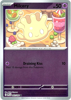 Milcery (Reverse Holo-Foil) - Pokemon TCG Card - Phantasmal Flames PFL #043/094 - Image 1