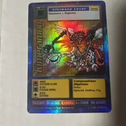 Vintage Digimon CCG Battle Series 1 Holo Card Kimeramon ST-21S - Image 1