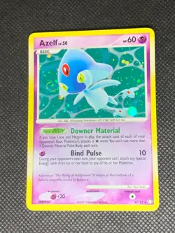 Azelf 4/123 Holo SWIRL - Mysterious Treasures Pokemon Card - NM - Image 1