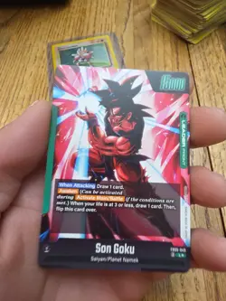Son Goku FB05-049 Leader Alternate Art New Adventure Dragon Ball Super TCG Card - Image 3