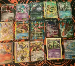 Pokemon XY Breakpoint Full Art Lot EX, BREAK, Mega, Staff Prerelease 15 Card Lot - Image 1