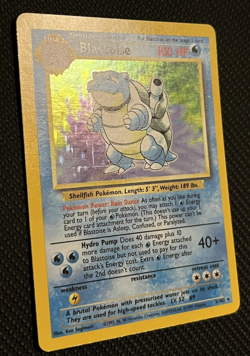 Gorgeous Vintage Pokemon Card Holo Rare Base Set Blastoise 2/102 - Image 2
